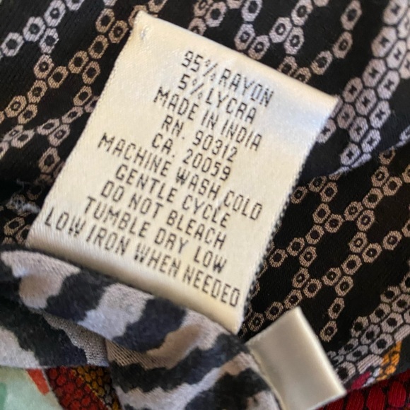 Parsley and Sage Tunic Women’s L Patchwork Flowy Artwear Soft Unique - Picture 11 of 12